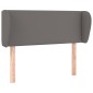 vidaXL Κεφαλάρι με Πτερύγια Γκρι 83x23x78/88 εκ. Συνθετικό Δέρμα