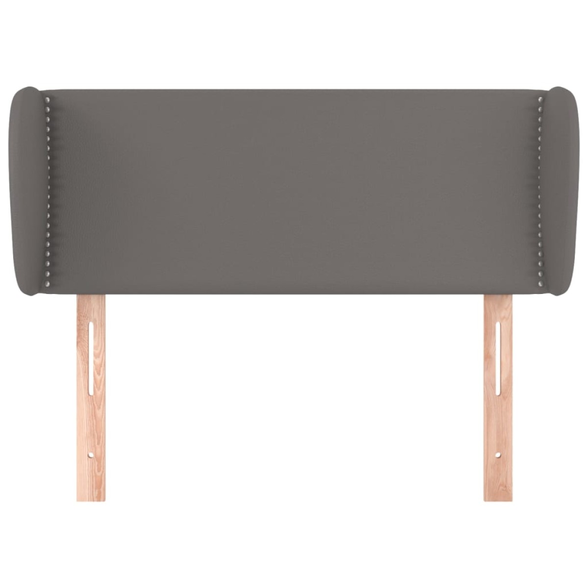 vidaXL Κεφαλάρι με Πτερύγια Γκρι 83x23x78/88 εκ. Συνθετικό Δέρμα