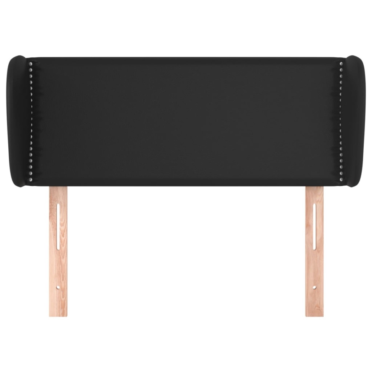 vidaXL Κεφαλάρι με Πτερύγια Μαύρο 93x23x78/88 εκ. Συνθετικό Δέρμα