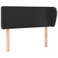vidaXL Κεφαλάρι με Πτερύγια Μαύρο 103x23x78/88 εκ. Συνθετικό Δέρμα