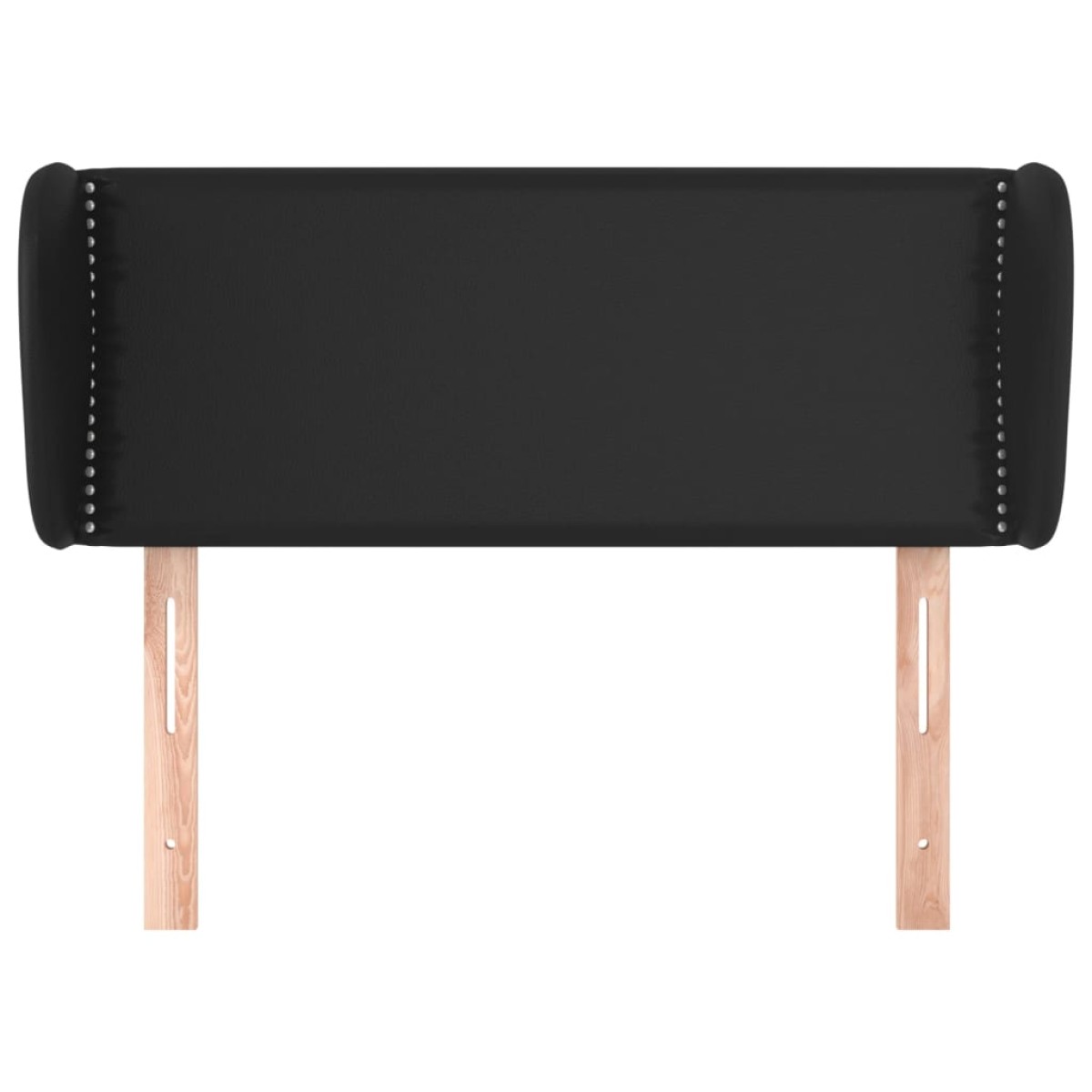 vidaXL Κεφαλάρι με Πτερύγια Μαύρο 103x23x78/88 εκ. Συνθετικό Δέρμα