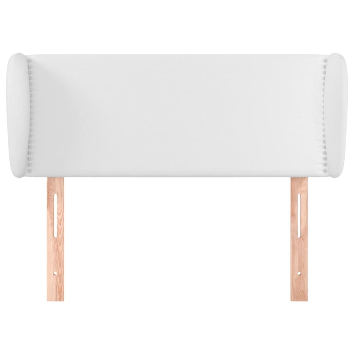 vidaXL Κεφαλάρι με Πτερύγια Λευκό 103x23x78/88 εκ.Συνθετικό Δέρμα