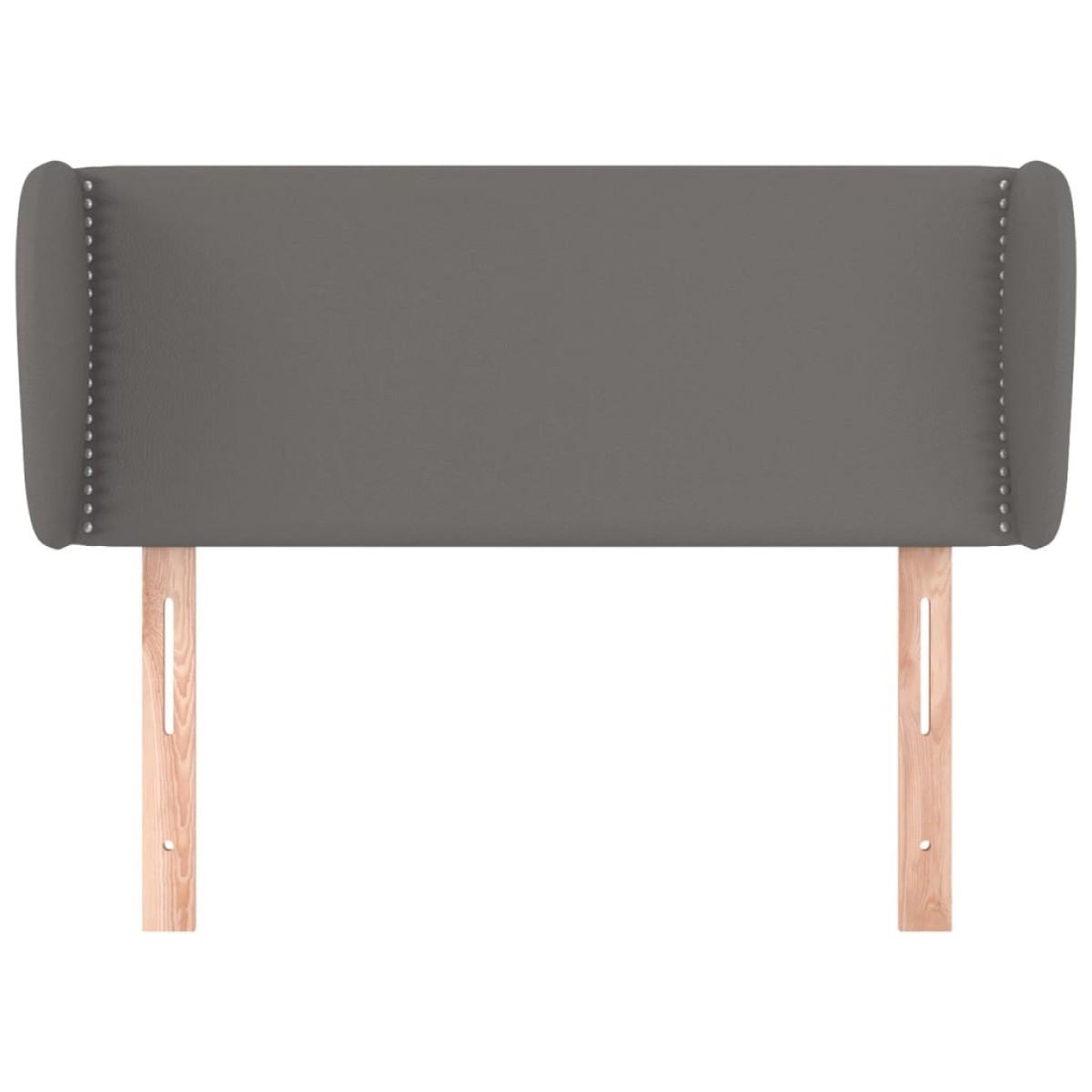 vidaXL Κεφαλάρι με Πτερύγια Γκρι 103x23x78/88 εκ. Συνθετικό Δέρμα