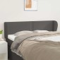 vidaXL Κεφαλάρι με Πτερύγια Γκρι 147x23x78/88 εκ. Συνθετικό Δέρμα