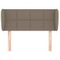 vidaXL Κεφαλάρι με Πτερύγια Taupe 93x23x78/88 εκ. Υφασμάτινο