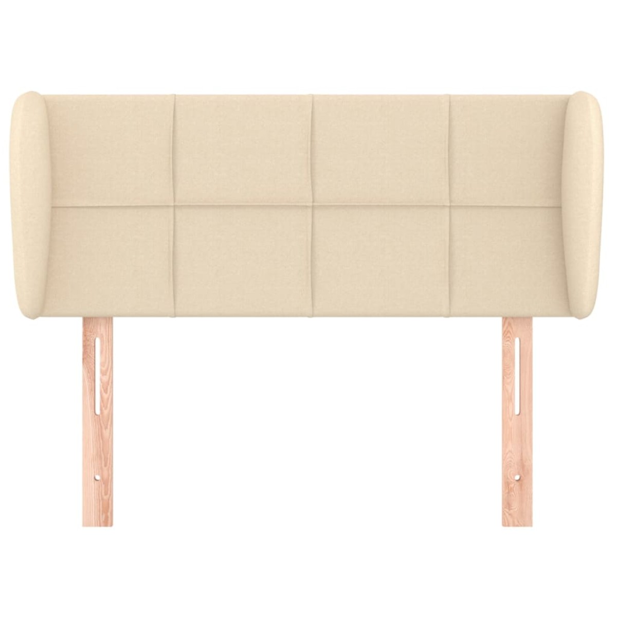 vidaXL Κεφαλάρι με Πτερύγια Κρεμ 93x23x78/88 εκ. Υφασμάτινο
