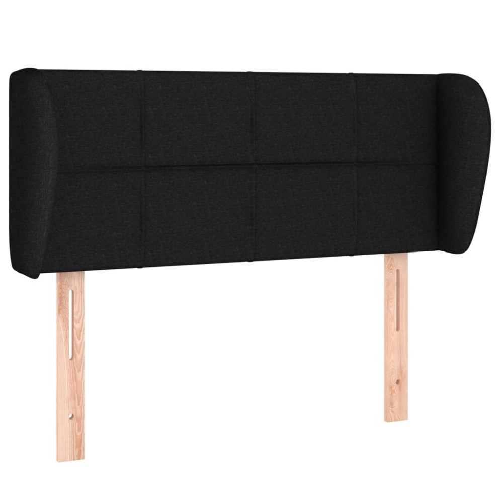 vidaXL Κεφαλάρι με Πτερύγια Μαύρο 103x23x78/88 εκ. Υφασμάτινο
