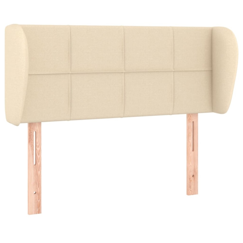 vidaXL Κεφαλάρι με Πτερύγια Κρεμ 103x23x78/88 εκ. Υφασμάτινο