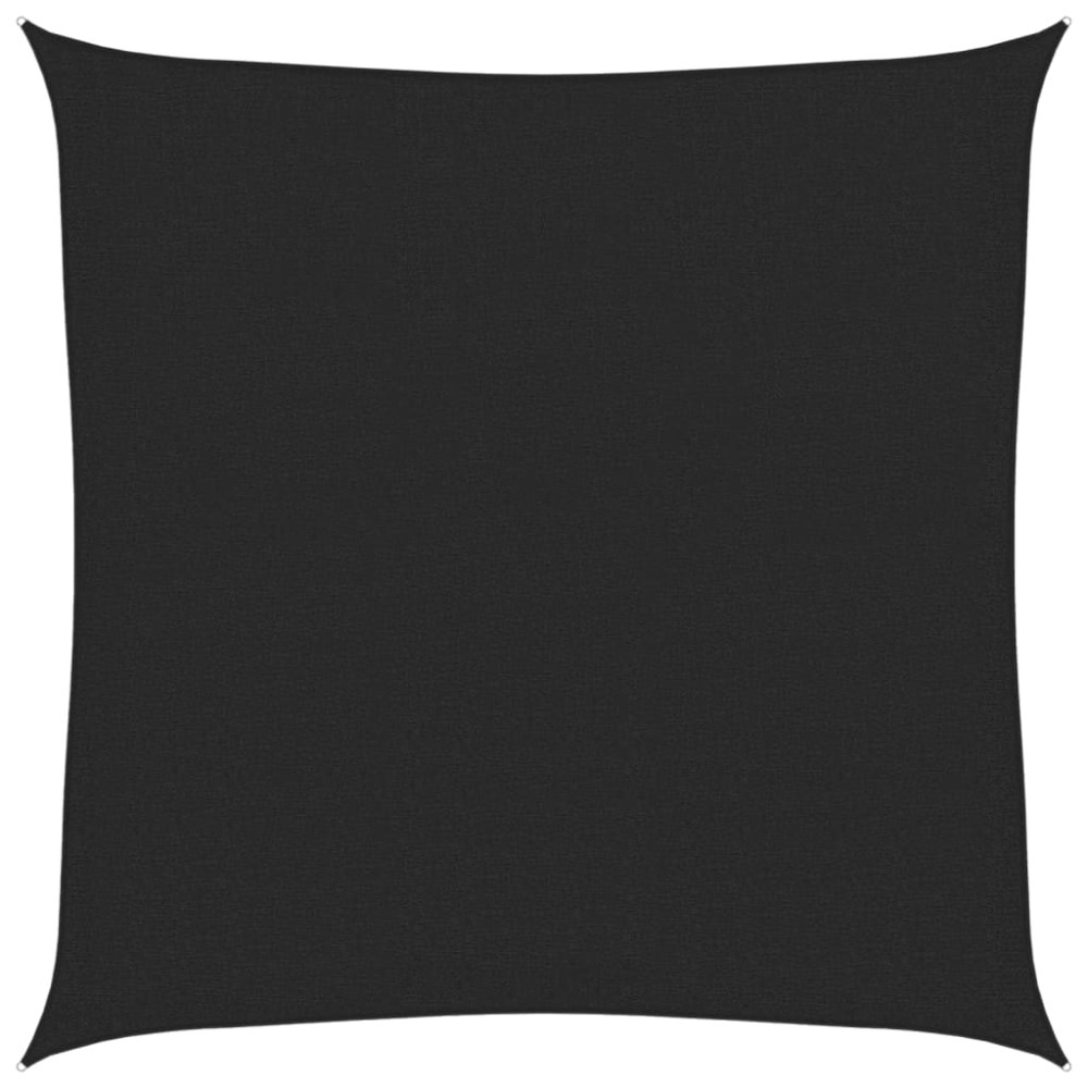 vidaXL Πανί Σκίασης Μαύρο 3 x 3 μ. από HDPE 160 γρ./μ²