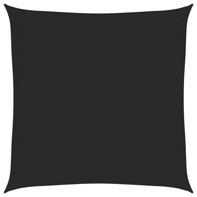 vidaXL Πανί Σκίασης Μαύρο 3 x 3 μ. από HDPE 160 γρ./μ²