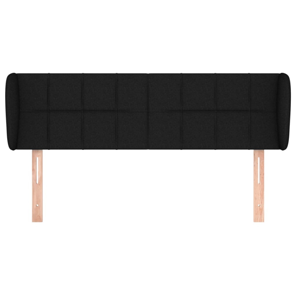 vidaXL Κεφαλάρι με Πτερύγια Μαύρο 147 x 23 x 78/88 εκ. Υφασμάτινο