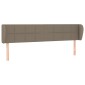 vidaXL Κεφαλάρι με Πτερύγια Taupe 163x23x78/88 εκ. Υφασμάτινο