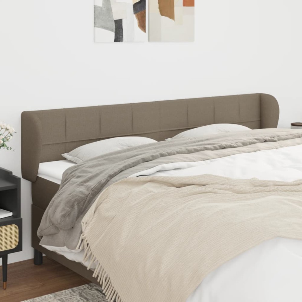 vidaXL Κεφαλάρι με Πτερύγια Taupe 163x23x78/88 εκ. Υφασμάτινο