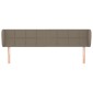 vidaXL Κεφαλάρι με Πτερύγια Taupe 163x23x78/88 εκ. Υφασμάτινο