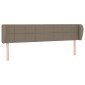 vidaXL Κεφαλάρι με Πτερύγια Taupe 183x23x78/88 εκ. Υφασμάτινο