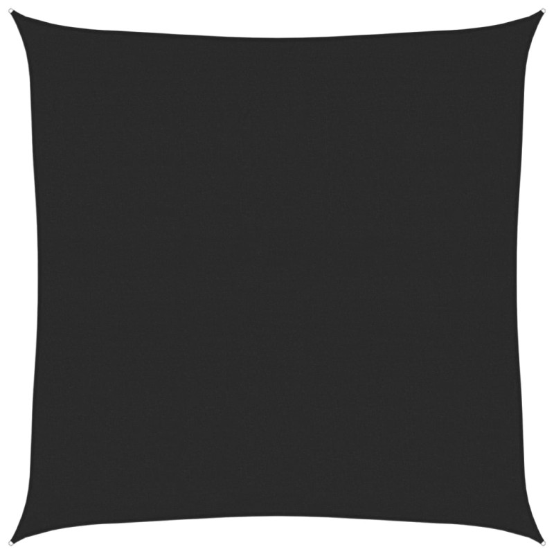 vidaXL Πανί Σκίασης Μαύρο 4,5 x 4,5 μ. από HDPE 160 γρ./μ²
