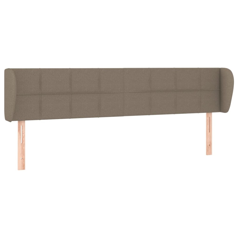 vidaXL Κεφαλάρι με Πτερύγια Taupe 203 x 23 x 78/88 εκ. Υφασμάτινο