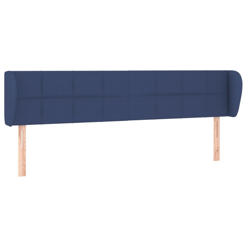 vidaXL Κεφαλάρι με Πτερύγια Μπλε 203 x 23 x 78/88 εκ. Υφασμάτινο