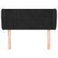 vidaXL Κεφαλάρι με Πτερύγια Μαύρο 103x23x78/88 εκ. Βελούδινο