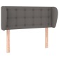 vidaXL Κεφαλάρι με Πτερύγια Γκρι 93x23x78/88 εκ. Συνθετικό Δέρμα