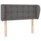 vidaXL Κεφαλάρι με Πτερύγια Γκρι 103x23x78/88 εκ. Συνθετικό Δέρμα