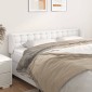 vidaXL Κεφαλάρι με Πτερύγια Λευκό 163x23x78/88 εκ. Συνθετικό Δέρμα