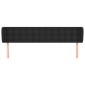 vidaXL Κεφαλάρι με Πτερύγια Μαύρο 183x23x78/88 εκ. Συνθετικό Δέρμα