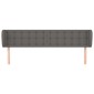 vidaXL Κεφαλάρι με Πτερύγια Γκρι 183x23x78/88 εκ. Συνθετικό Δέρμα
