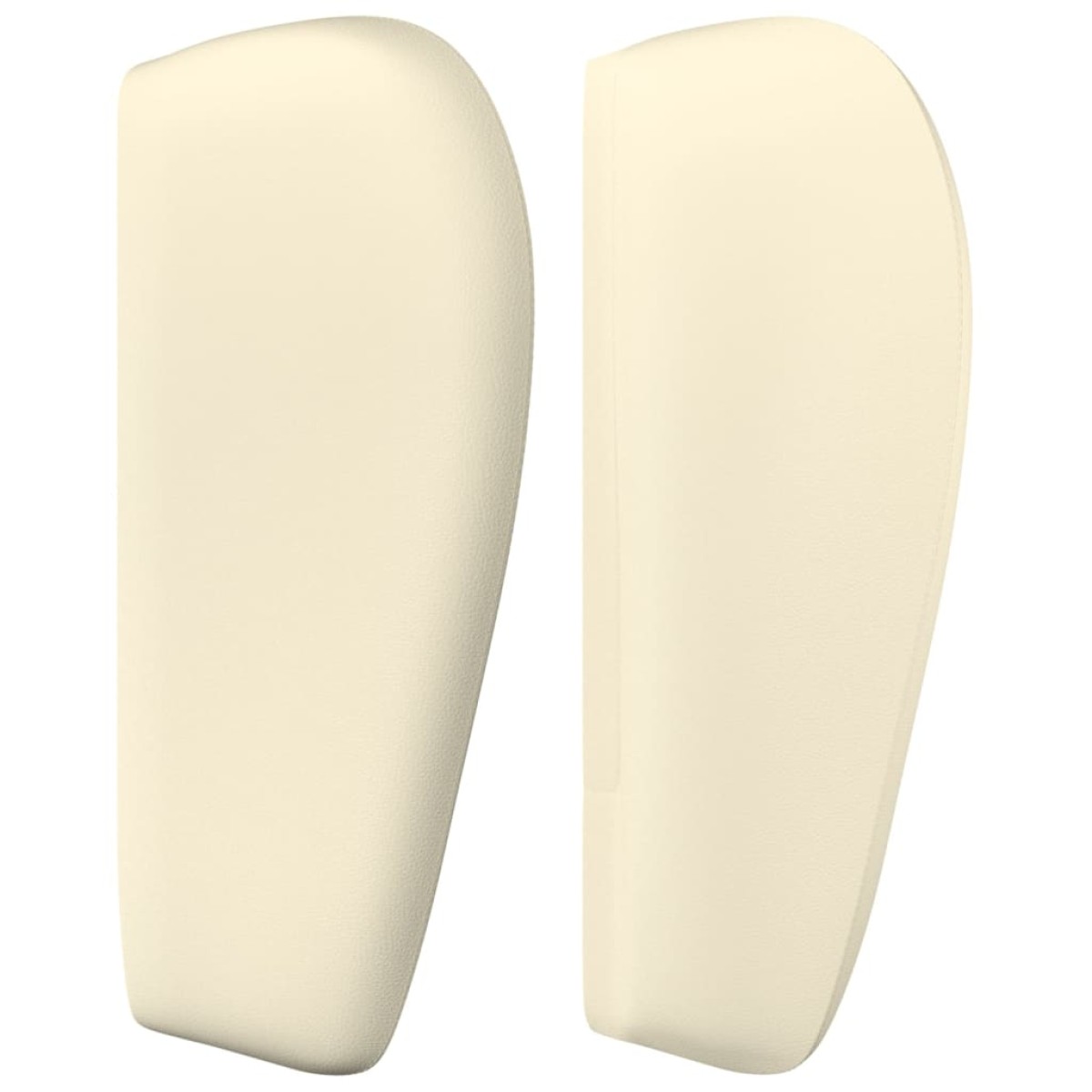 vidaXL Κεφαλάρι με Πτερύγια Κρεμ 203x23x78/88 εκ. Συνθετικό Δέρμα
