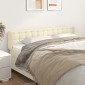 vidaXL Κεφαλάρι με Πτερύγια Κρεμ 203x23x78/88 εκ. Συνθετικό Δέρμα