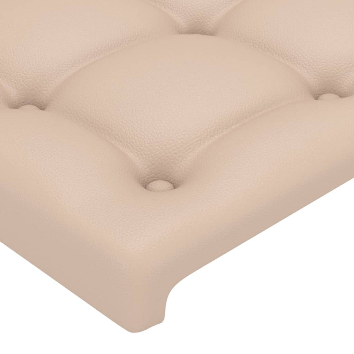 vidaXL Κεφαλάρι με Πτερύγια Καπουτσίνο 203x23x78/88εκ. Συνθετικό Δέρμα