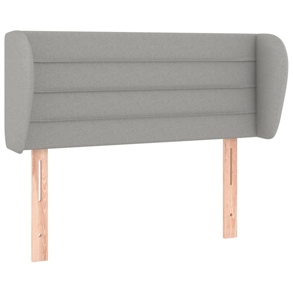 vidaXL Κεφαλάρι με Πτερύγια Ανοιχτό Γκρι 83x23x78/88 εκ. Υφασμάτινο