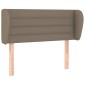 vidaXL Κεφαλάρι με Πτερύγια Taupe 83 x 23 x 78/88 εκ. Υφασμάτινο