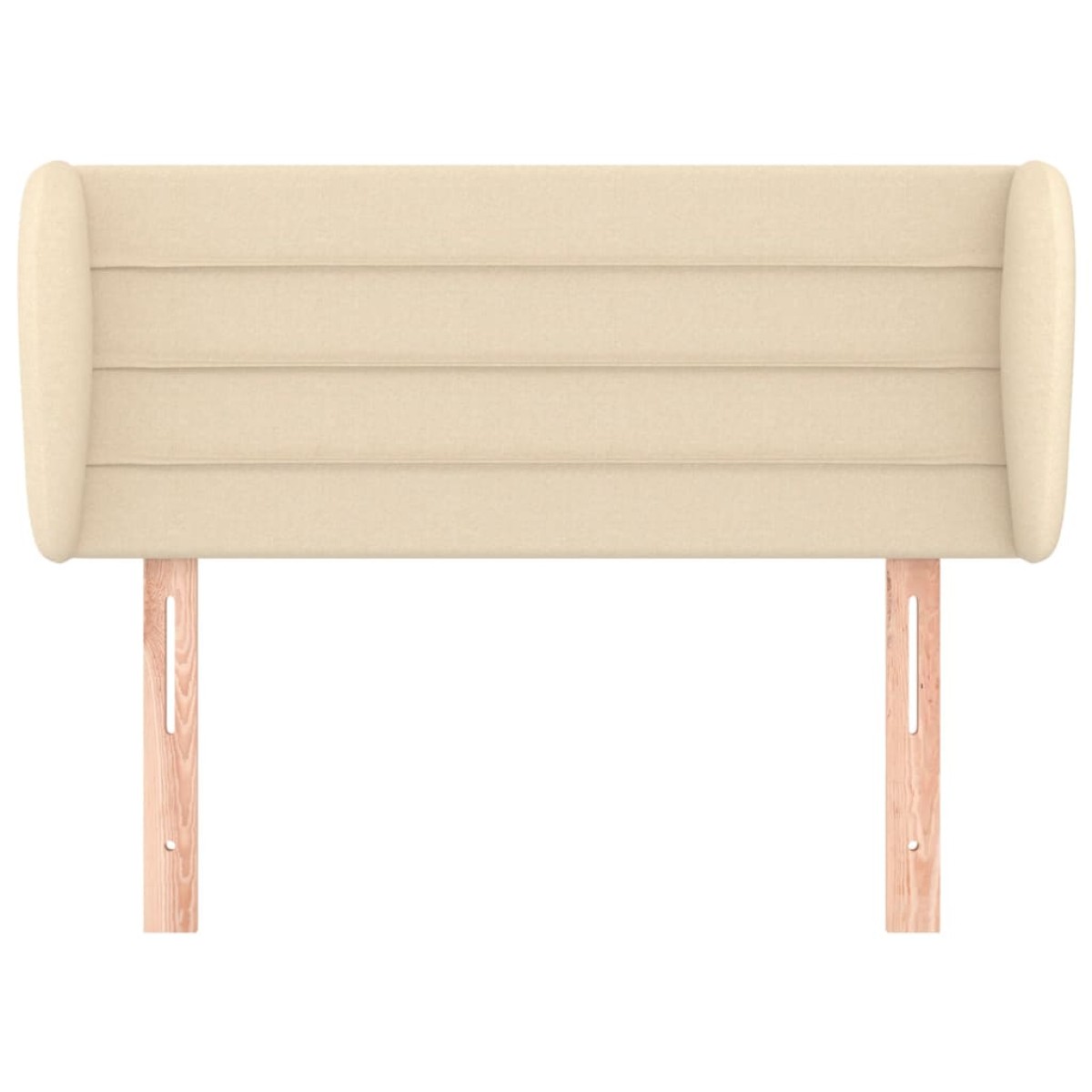vidaXL Κεφαλάρι με Πτερύγια Κρεμ 83 x 23 x 78/88 εκ. Υφασμάτινο
