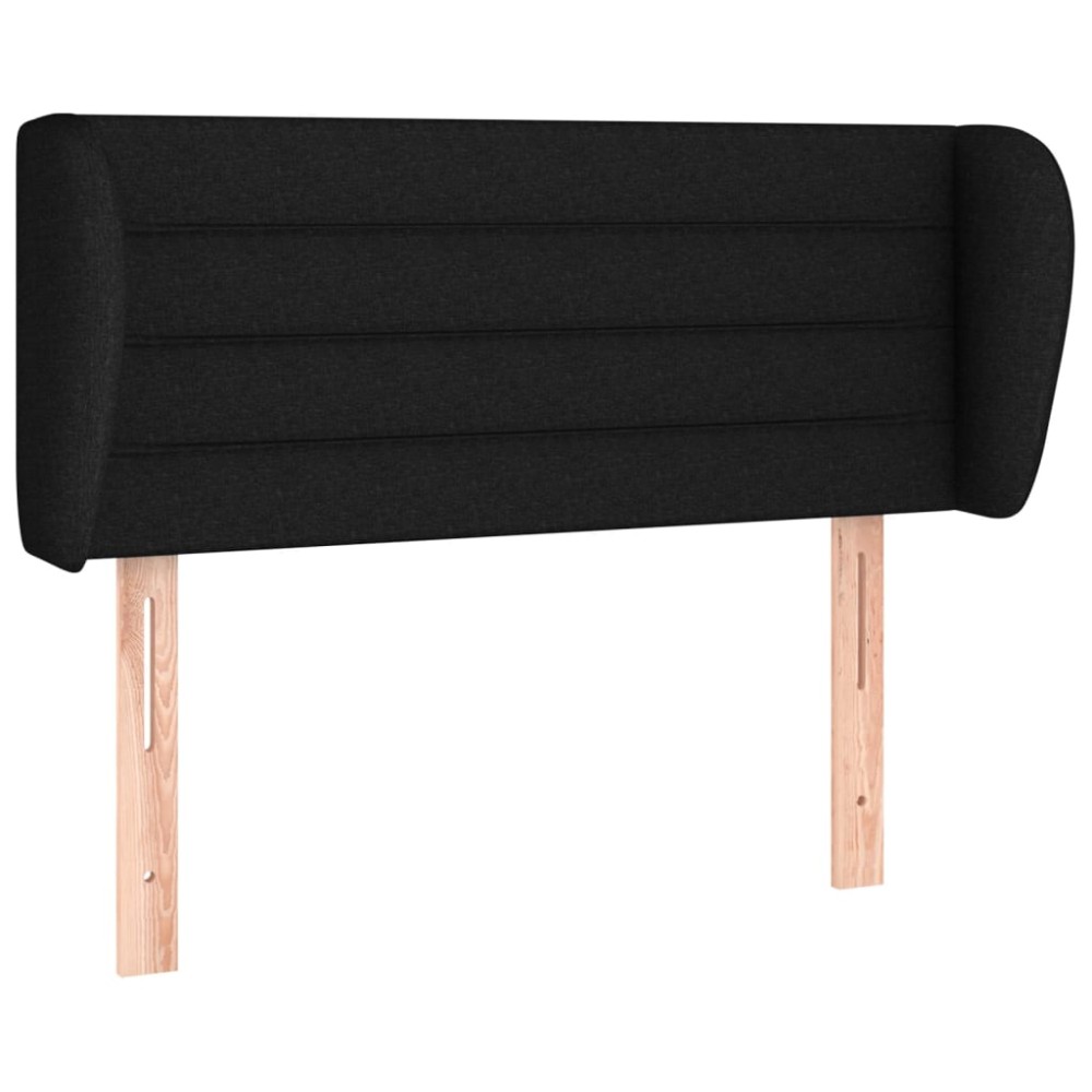 vidaXL Κεφαλάρι με Πτερύγια Μαύρο 93x23x78/88 εκ. Υφασμάτινο