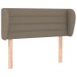vidaXL Κεφαλάρι με Πτερύγια Taupe 93x23x78/88 εκ. Υφασμάτινο