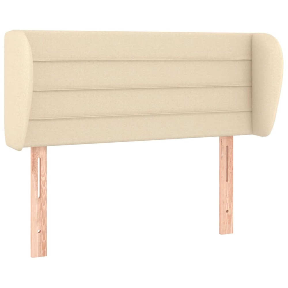 vidaXL Κεφαλάρι με Πτερύγια Κρεμ 93x23x78/88 εκ. Υφασμάτινο