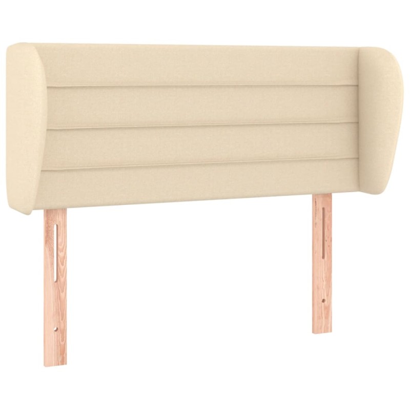 vidaXL Κεφαλάρι με Πτερύγια Κρεμ 93x23x78/88 εκ. Υφασμάτινο