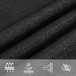 vidaXL Πανί Σκίασης Μαύρο 2,5 x 3,5 μ. από HDPE 160 γρ./μ²