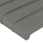 vidaXL Κεφαλάρι με Πτερύγια Σκούρο Γκρι 147 x 23 x 78/88εκ. Υφασμάτινο