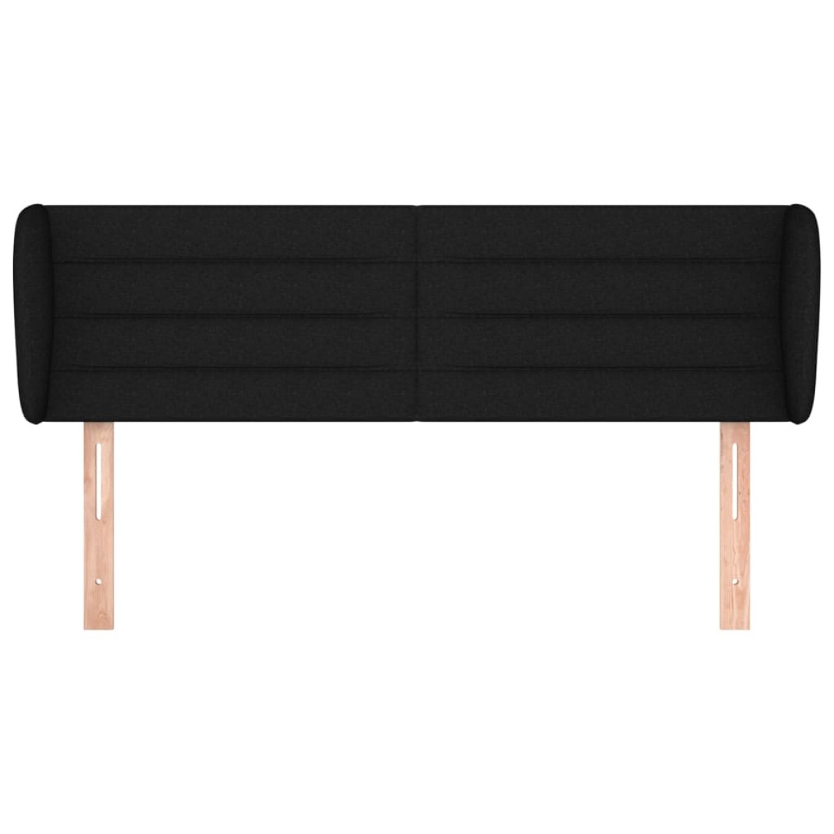 vidaXL Κεφαλάρι με Πτερύγια Μαύρο 147 x 23 x 78/88 εκ. Υφασμάτινο