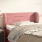 vidaXL Κεφαλάρι με Πτερύγια Ροζ 93x23x78/88 εκ. Βελούδινο
