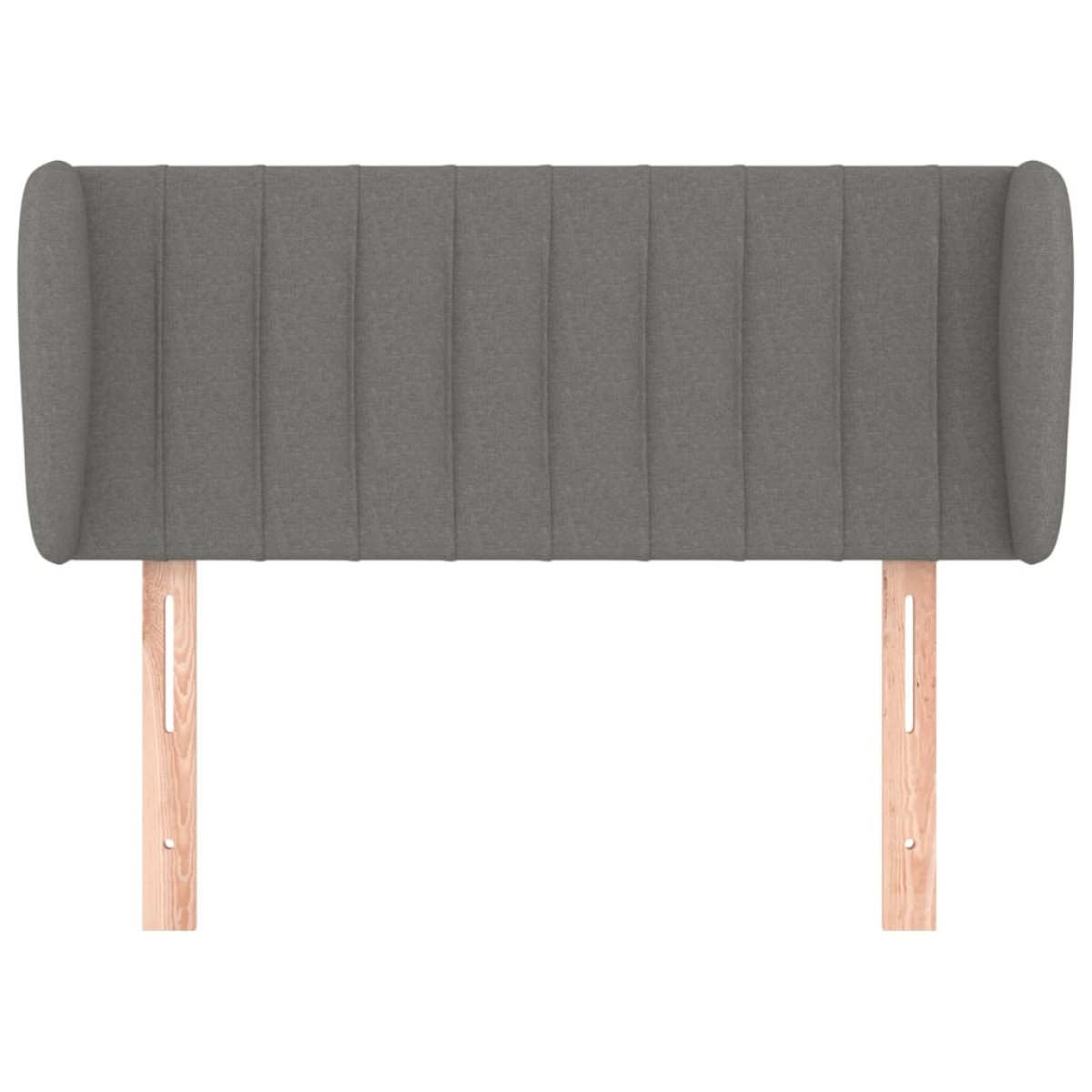 vidaXL Κεφαλάρι με Πτερύγια Σκούρο Γκρι 93x23x78/88 εκ. Υφασμάτινο