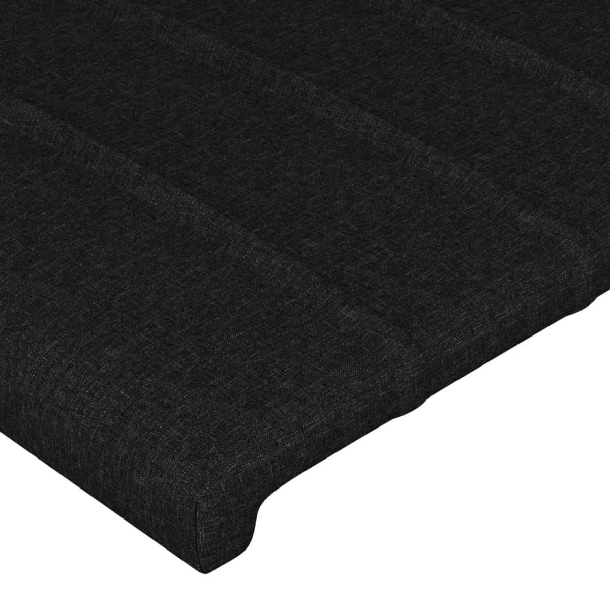 vidaXL Κεφαλάρι με Πτερύγια Μαύρο 183x23x78/88 εκ. Υφασμάτινο