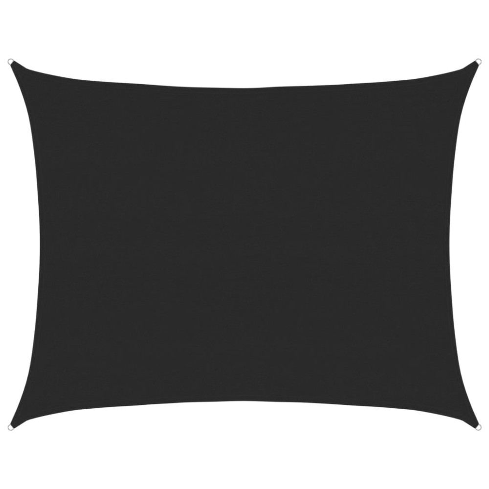 vidaXL Πανί Σκίασης Ορθογώνιο Μαύρο 6x8 μ. HDPE 160 γρ./μ²