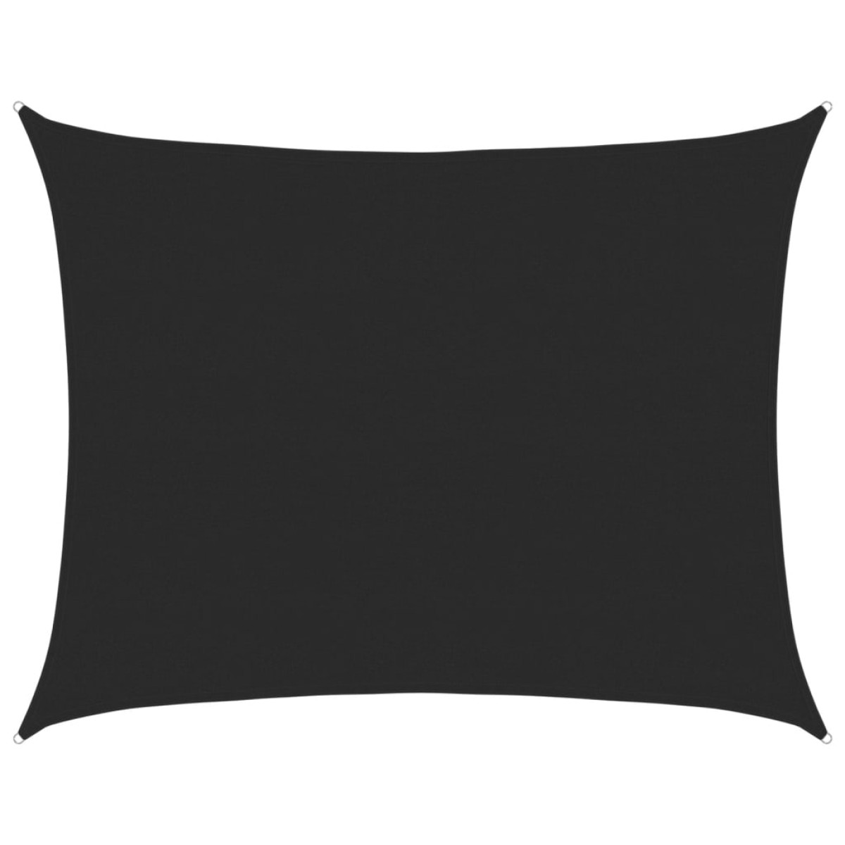 vidaXL Πανί Σκίασης Ορθογώνιο Μαύρο 6x8 μ. HDPE 160 γρ./μ²