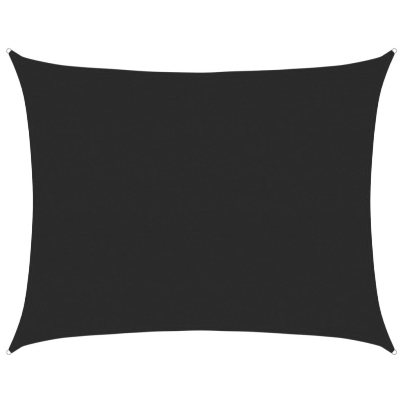 vidaXL Πανί Σκίασης Ορθογώνιο Μαύρο 6x8 μ. HDPE 160 γρ./μ²