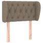 vidaXL Κεφαλάρι με Πτερύγια Taupe 83 x 23 x 78/88 εκ. Υφασμάτινο
