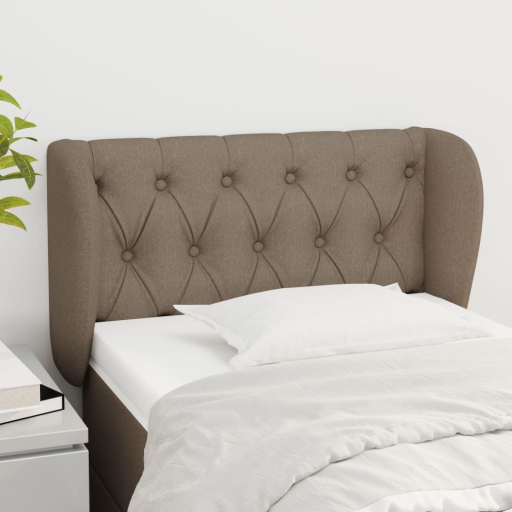 vidaXL Κεφαλάρι με Πτερύγια Taupe 83 x 23 x 78/88 εκ. Υφασμάτινο