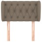 vidaXL Κεφαλάρι με Πτερύγια Taupe 83 x 23 x 78/88 εκ. Υφασμάτινο